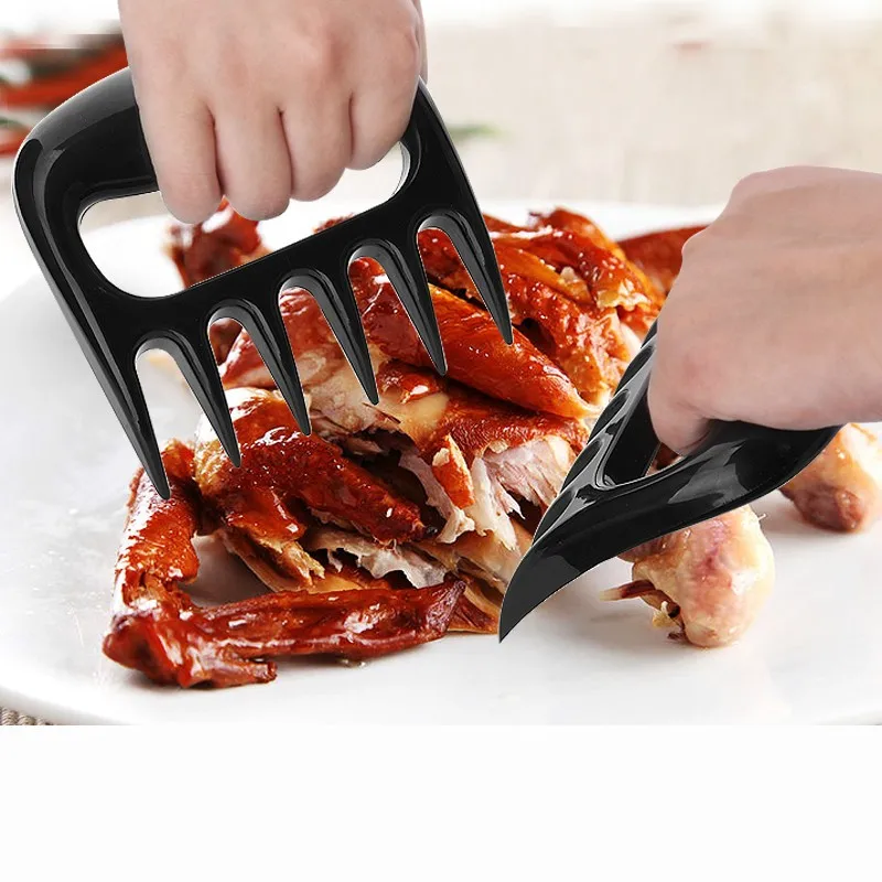 PP Meat Fork Shredder, Barbecue Bear Claw Separator, Handle Slicer, Bbq Grill, Handler Cutter, Kitchen Tools, 2 Pcs per Lot