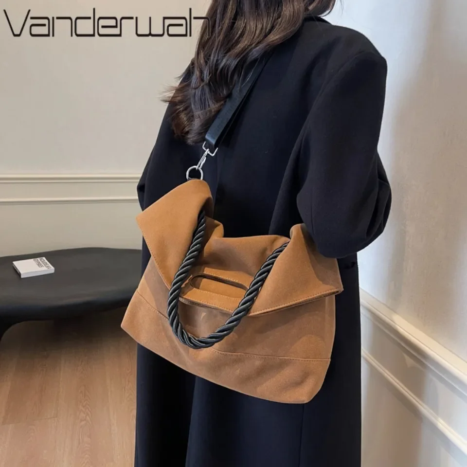 VANDERWAH Fashion Shoulder Bags for Women College Student Bag Luxury Design Ladies Casual Commuting Tote Bag Crossbody Sac Purse