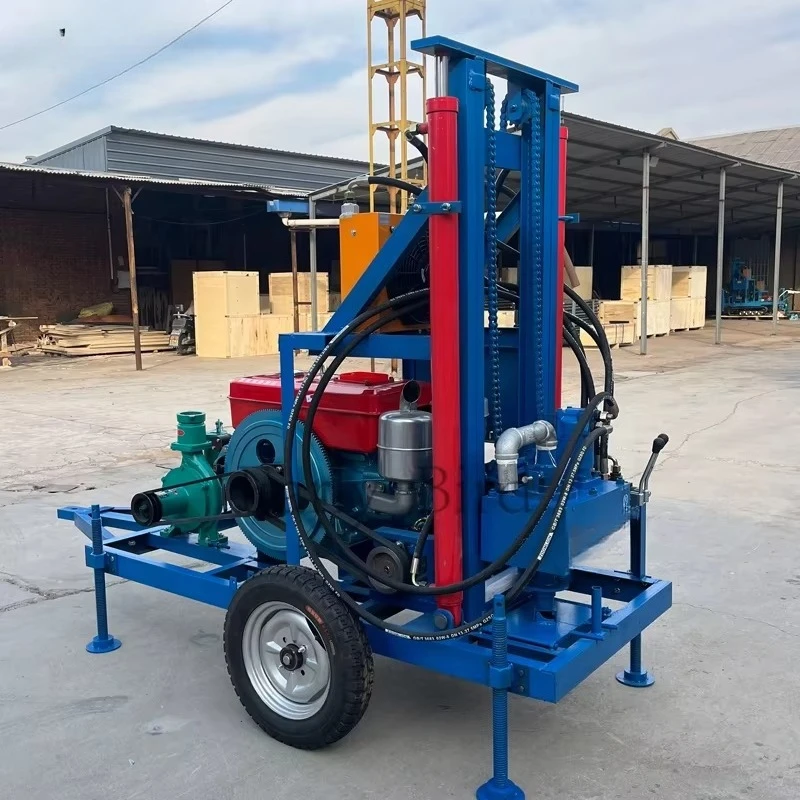 الجملة 150 م 180 م 200 م جهاز حفر آبار المياه الصغيرة المحمولة للبيع آلة حفر الآبار Craigslist