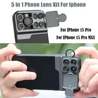 Phone Lens Case Kit 20X Super Macro Lens CPL Fisheye Telephoto Lens for  iPhone 15 PRO MAX 13 PRO MAX 14 Plus Smartphone