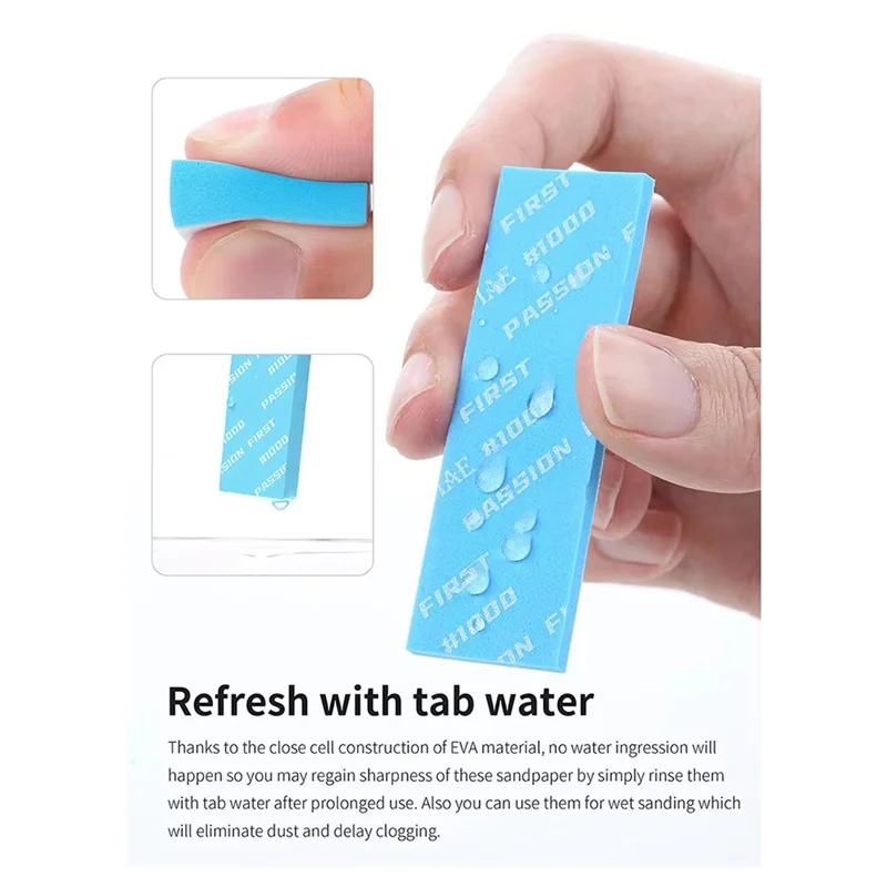 

【B6R-Sale】XSS-S01 Power Sponge Sandpaper Set Soft Fit Comfortable Feel For Curved Surfaces Including 3Mm 10Mm Storage Case Grind