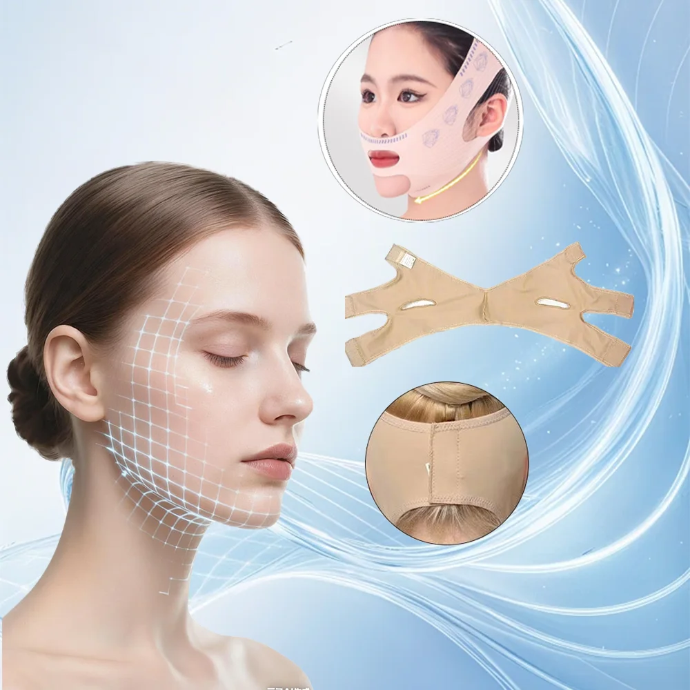 Face Bandage Breathable V Face Band Cheek Lift Up Anti Wrinkle Face Thin Mask Reduce Double Chin V-Line Shaping Bandage