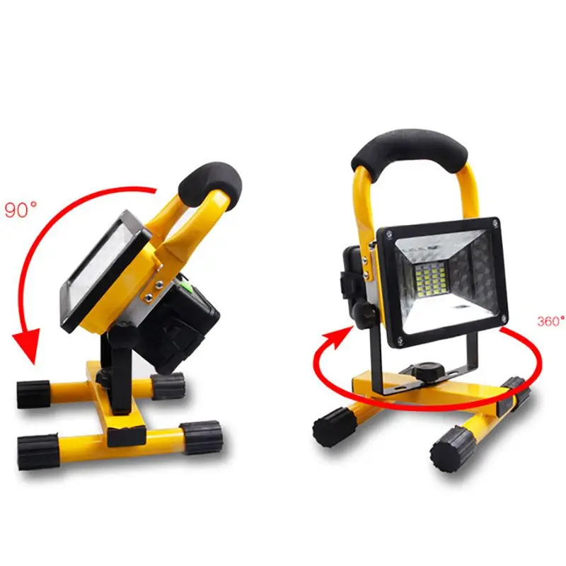 Rechargeable LED Work Light 30W 2400LM Outdoor Flood Light IP65 Waterproof Camping Security Lights for Outdoor Lighting/ Hunting