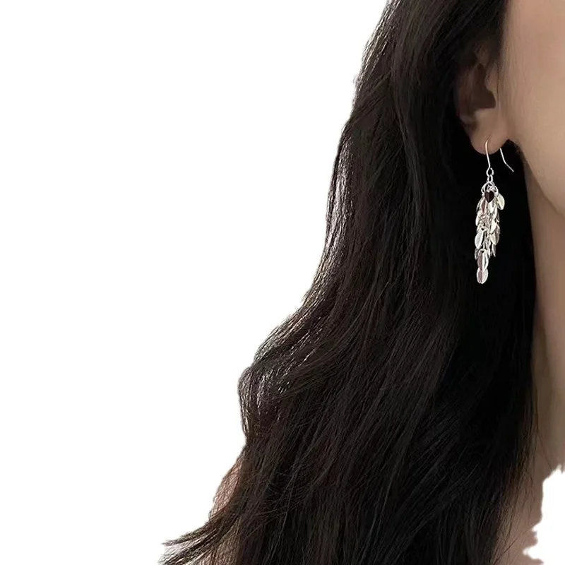 أقراط نسائية بترتر لامع وميكروويف ، آذان قمح فائقة الجنية ، أقراط شخصية عالية الجودة ، جديدة ، بيع بالجملة