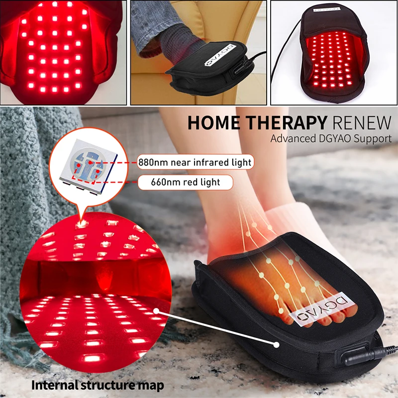 DGYAO Red Light Treatment Slippers, Multi-Functional&High Quality