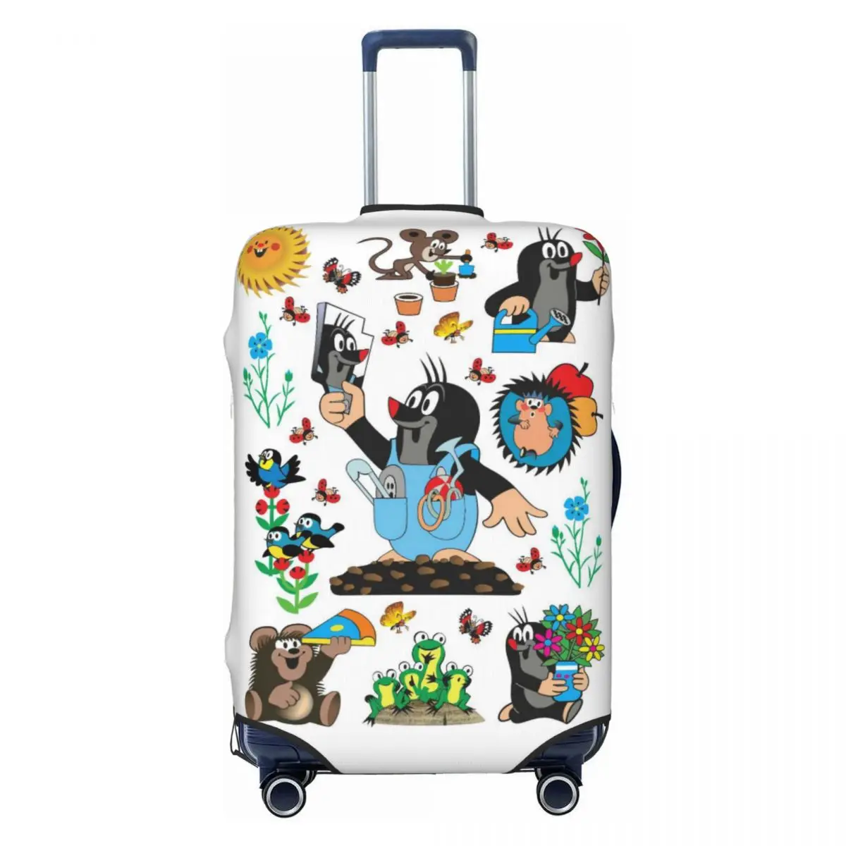 The Little Mole & Friends Suitcase Cover Useful Business Protector Luggage Supplies Flight