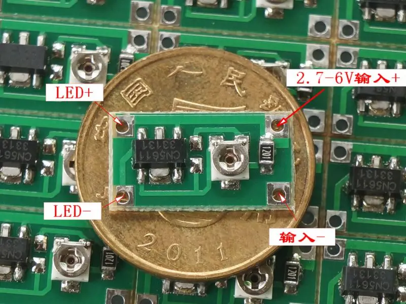 3W Laser tube driver 30ma-800ma Adjustable  LED constant current driver board dc 2.7-6V power