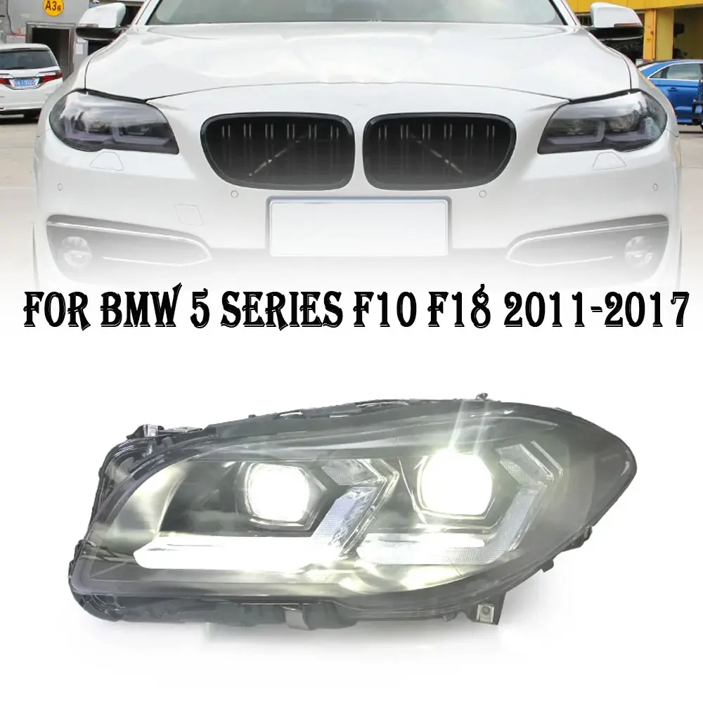 

Передняя фара для BMW 5 серии F10 F18 светодиодный фары 2011-2017 520i 525i передняя фара DRL сигнальный проектор линзы автомобильные аксессуары