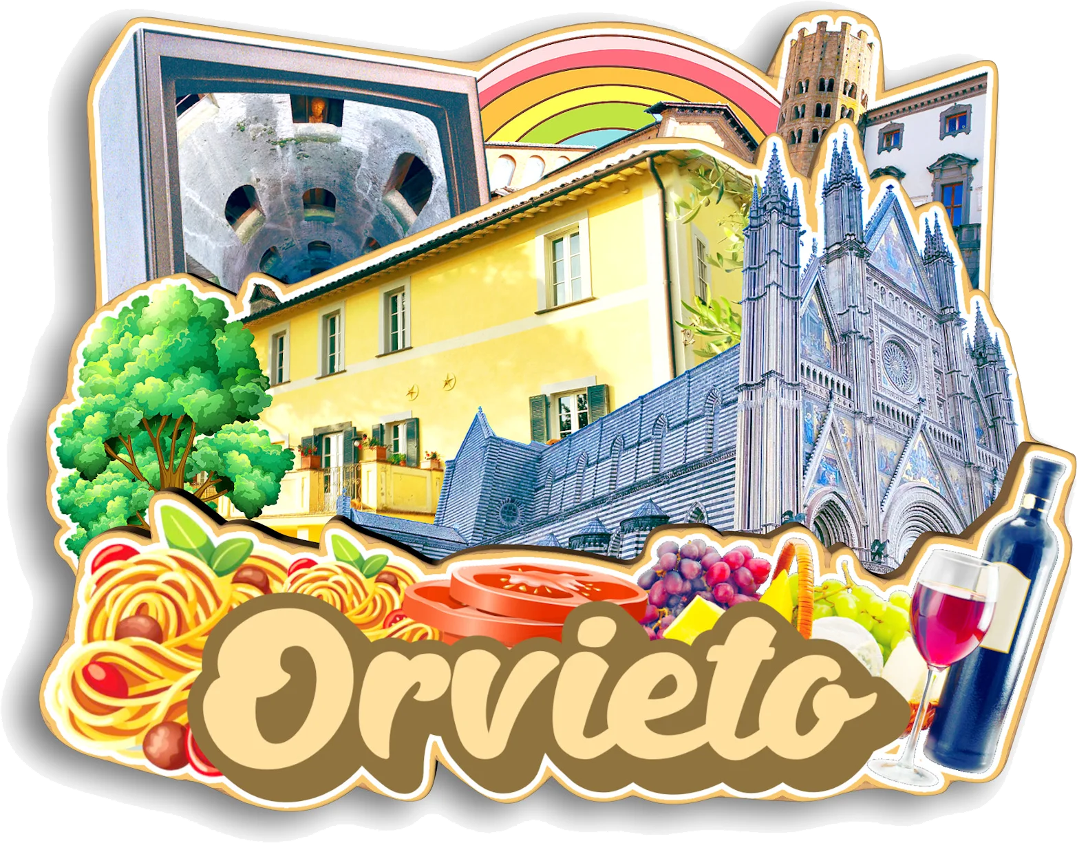 Imán de nevera de recuerdo de viaje de Italia: Trani, Aosta, Cefalu, Cattolica, Cremona, Livigno, Lerano, Sirmione, Orvieto