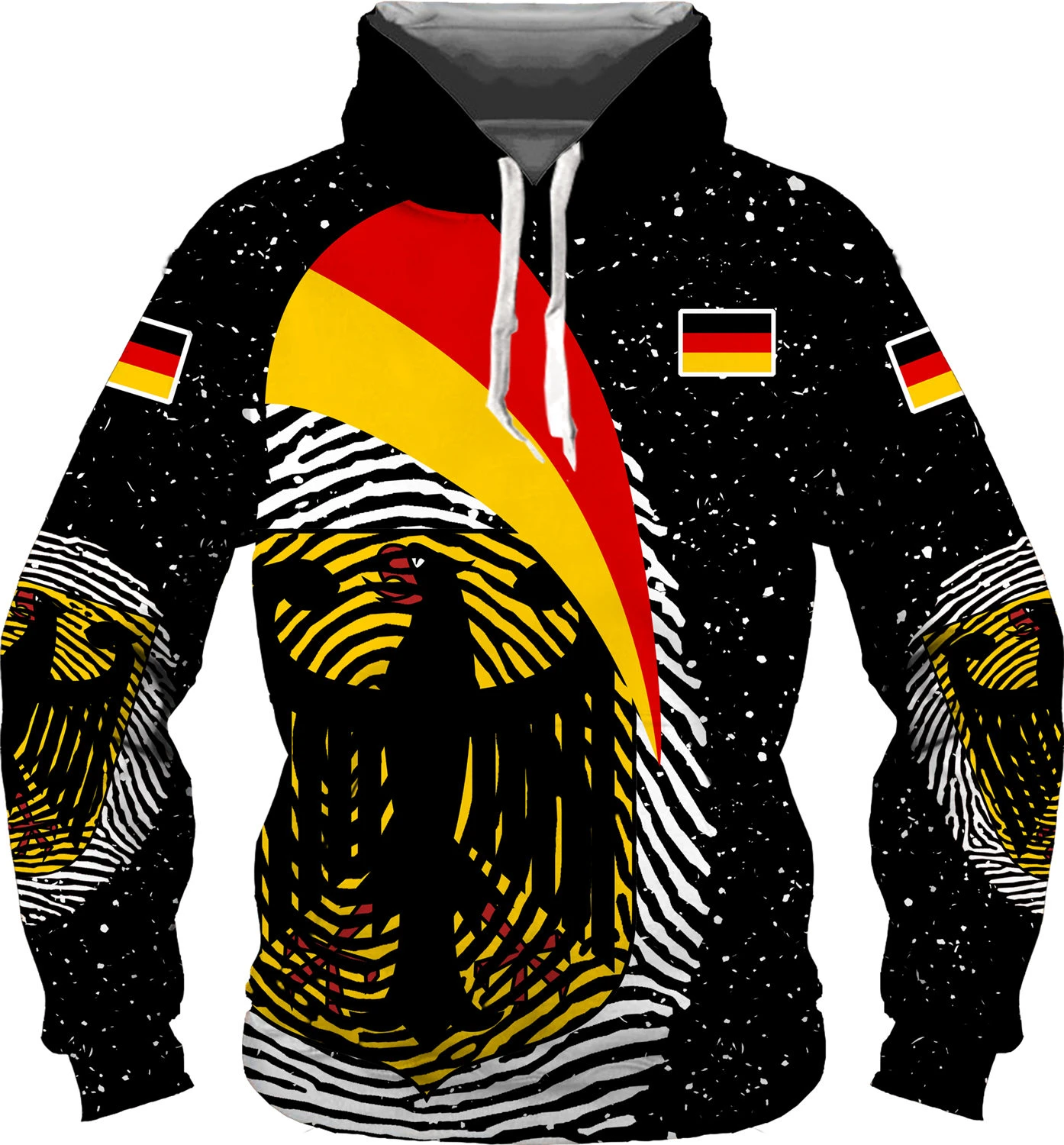 New Fashion German Flag Eagle Hoodies 3D All Over Printed Mens Sweatshirt Unisex Pullover Casual Shirt