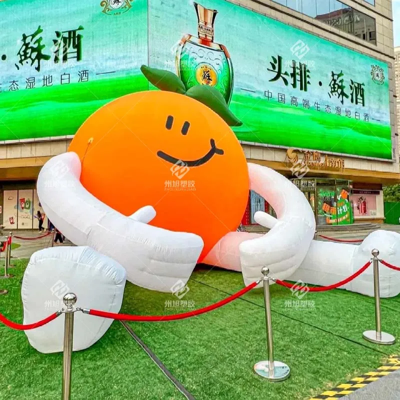 Customized Inflatable Oranges,Cute Orange Inflatable Model,Outdoor Activity Advertising Prop