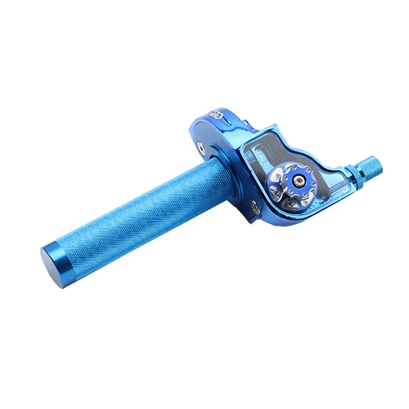 22mm Universal Aluminum Accelerator Throttle Twist Grips Handlebars For Motorcycle Moped Scooter Bike M10*1.5 image 4
