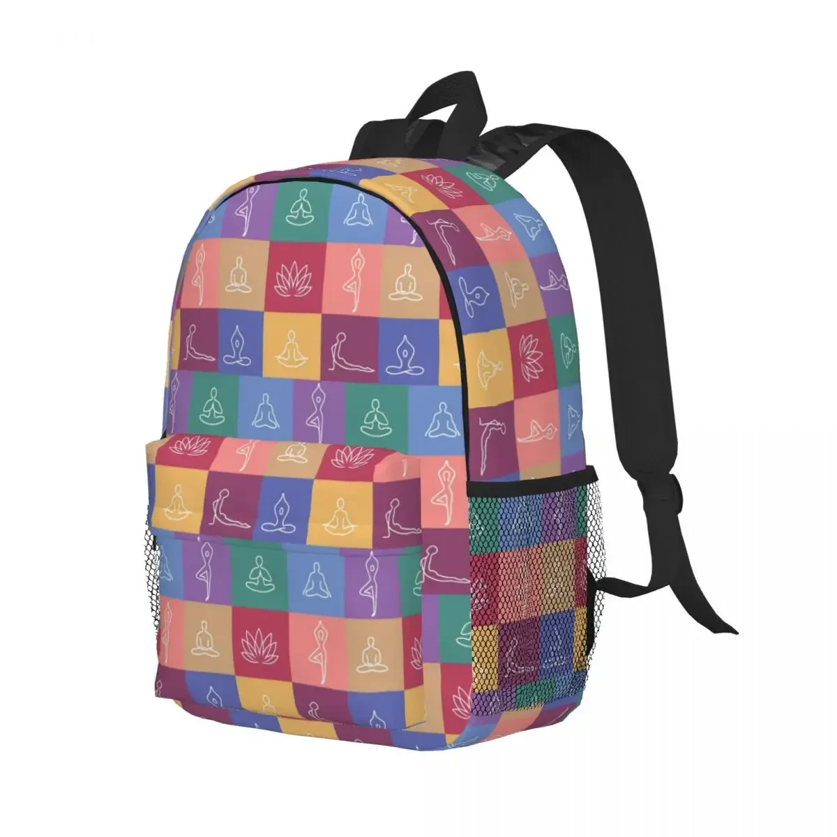 

Рюкзак для фитнеса с тонкими значками, рюкзак для йоги, студенческий рюкзак для мальчиков и девочек, детская школьная сумка, компьютерные сумки на плечо для мужчин и женщин