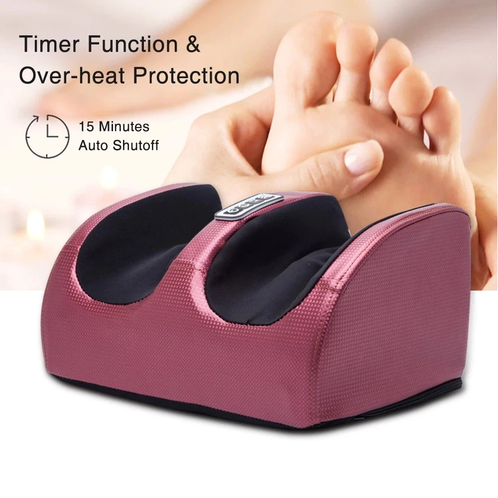 Hot Compression Electric Foot Massager Heating Therapy Shiatsu Kneading Roller Muscle Relaxation Pain Relief Foot Spa Machines