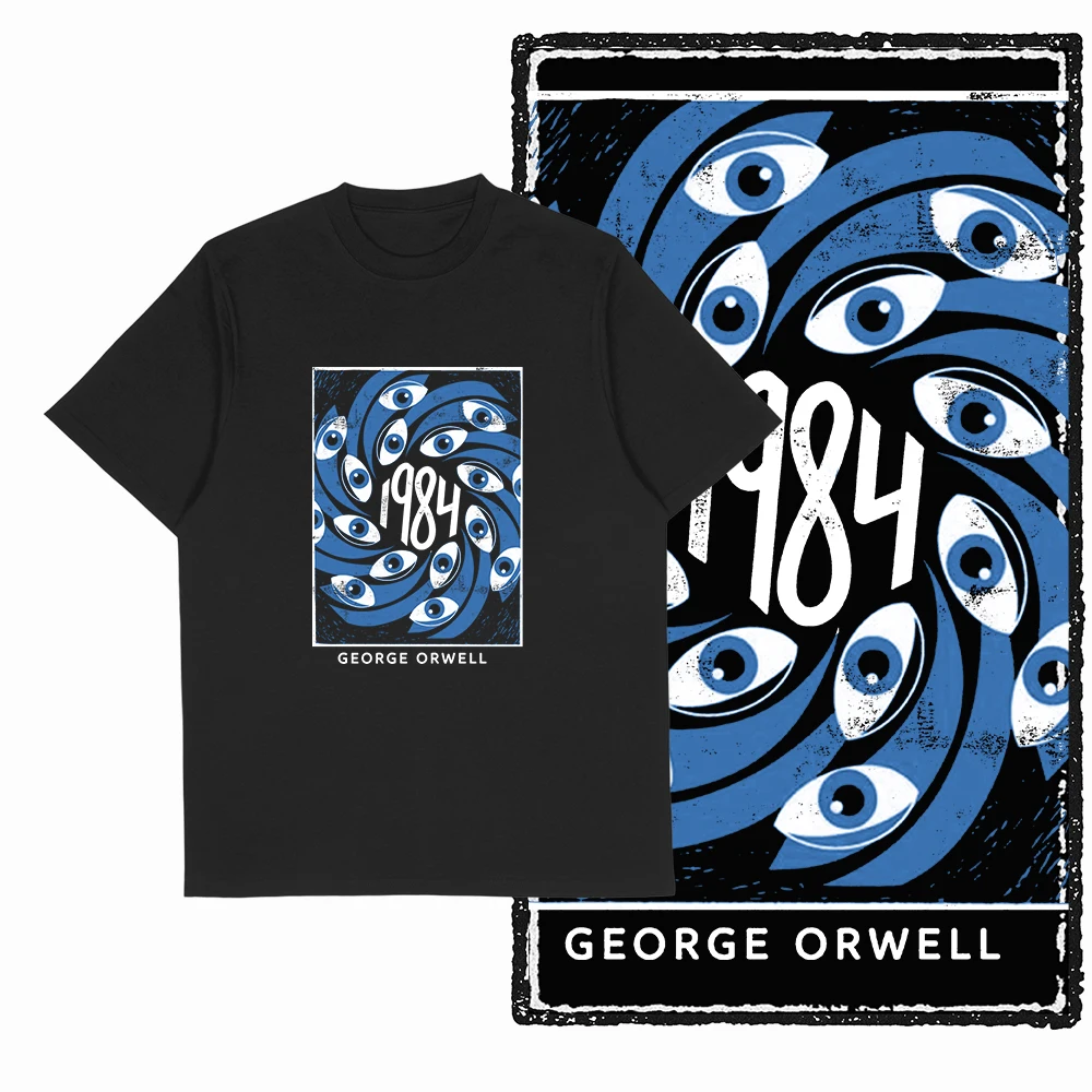 Retro Coolmind 1984 Bedrucktes T-Shirt für Männer und Frauen, Baumwolle, Locker Geschnitten, Lässiges Kurzarm-T-Shirt, Herren-T-Shirts, Sommer-Herrenbekleidung – Detail 13