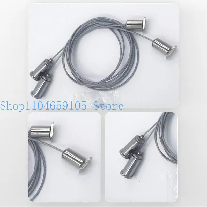 652f Sospensione regolabile Sospensione Soluzione sospesa comoda per lampada e decorazione 4 pcs set corde in acciaio robusto