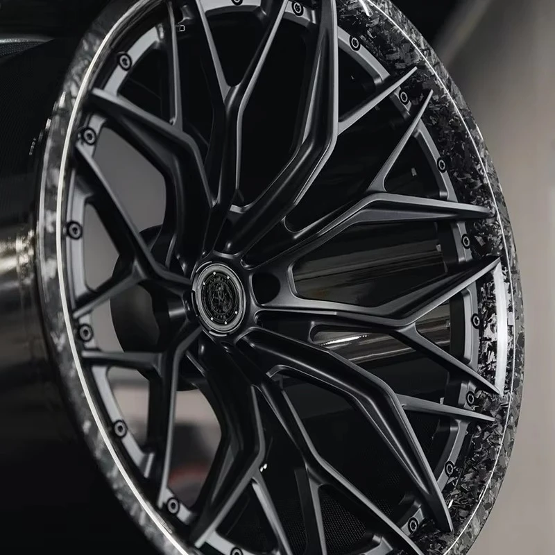 Wrap Carbon Fiber 5x130 5x114.3 5x112 Rim 16-24 Inch Wheel Concave Deep Dish Alloy Car Wheel