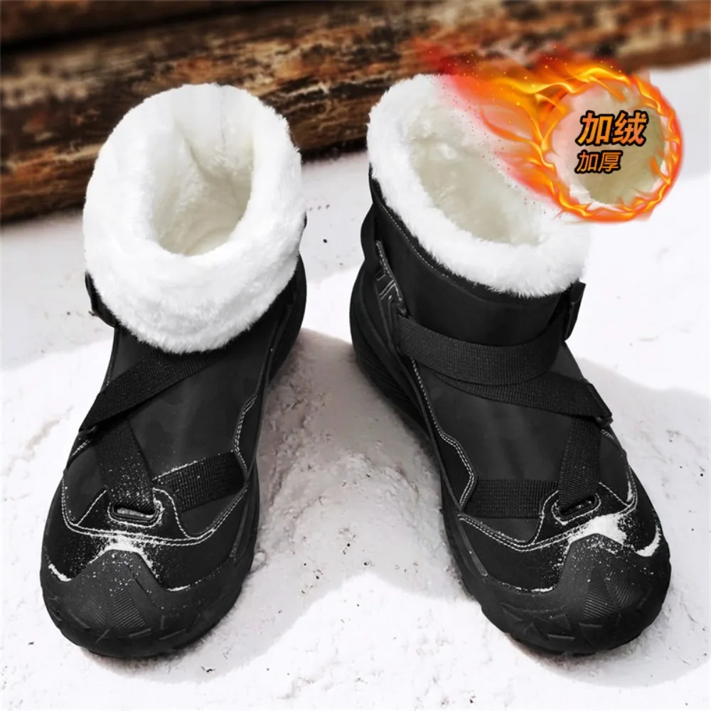 Novo inverno quente sapatos esportivos de pelúcia para anti-escorregadio resistente ao desgaste ao ar livre tênis de algodão de alta qualidade