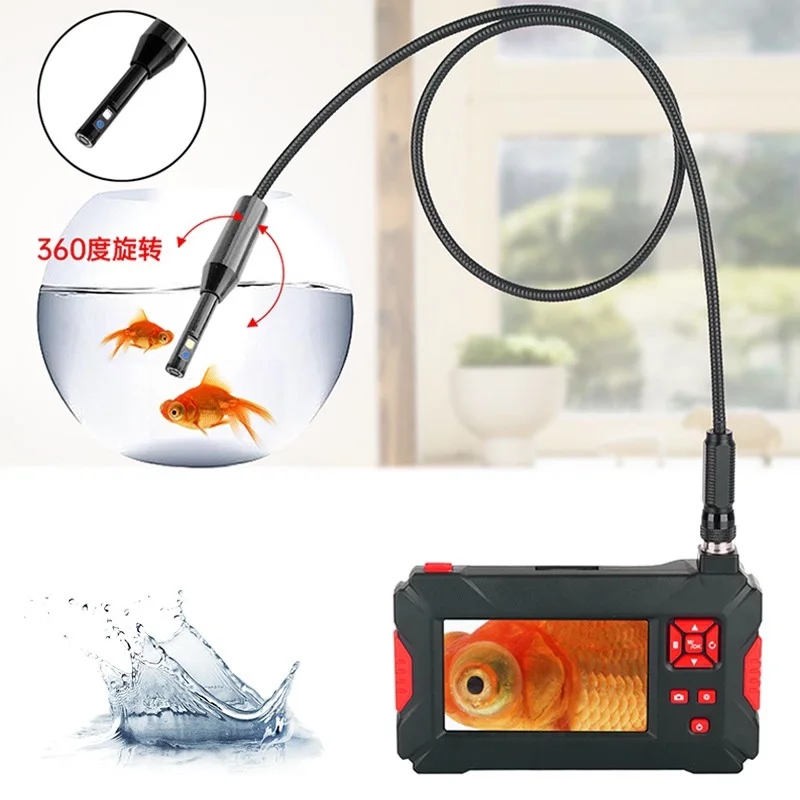 

360 degree rotation high-definition endoscope for automotive repair pipeline maintenance camera for sewer leakage detection