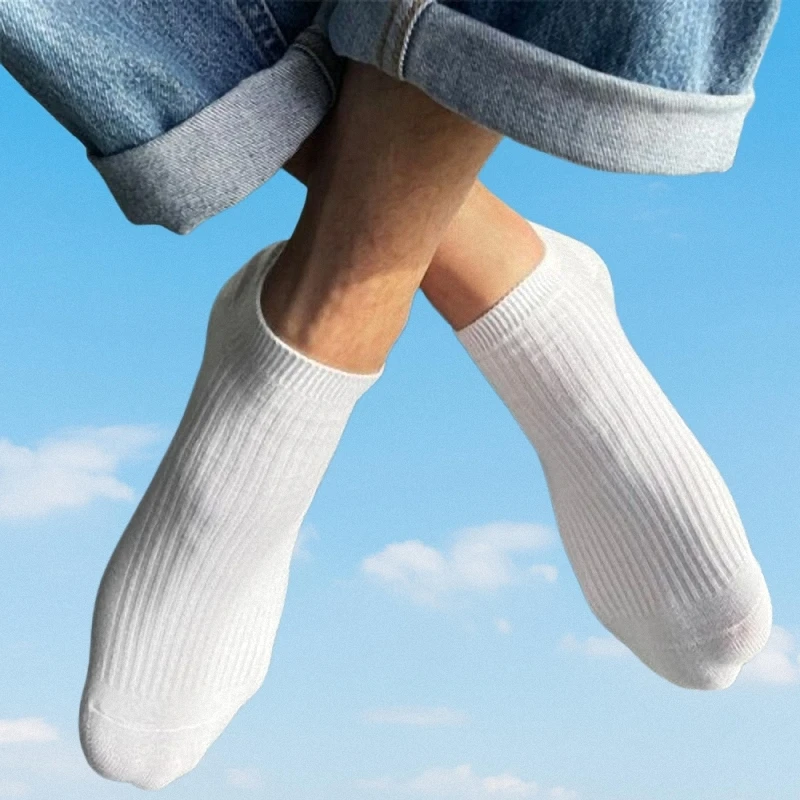 5/10 Pairs New High Quality Cotton Ankle Socks Women Top Quality 100% Cotton Invisible Sweat-absorbing Girls Low Tube Boat Socks