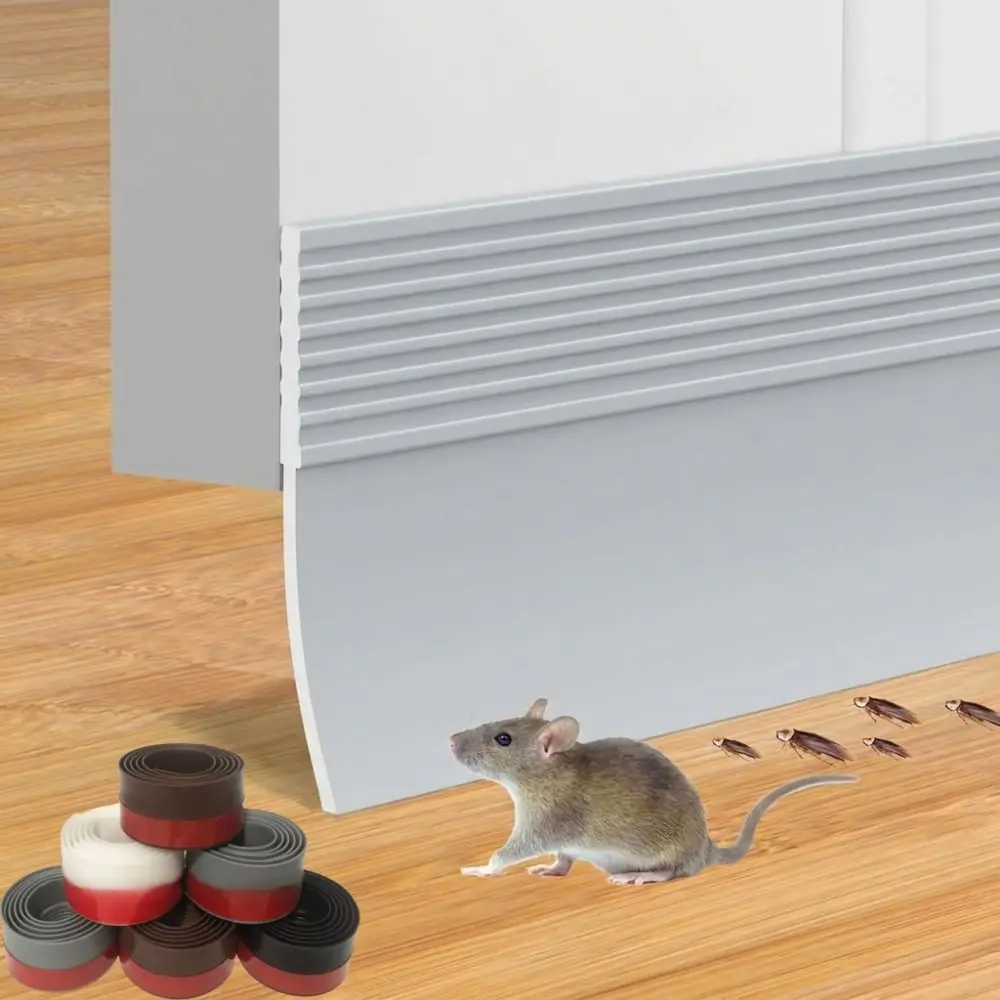

Soundproof Door Bottom Sealing Strip Self-adhesive TPE Door Draft Stopper Home Insect Prevention Weather Stripping Living Room