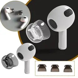 1 Pair Silicone Ear Tip Cover For AirPods 4 Suction Cup Self Adsorption Anti Slip Physical Noise Reduction Replacement Ear Caps