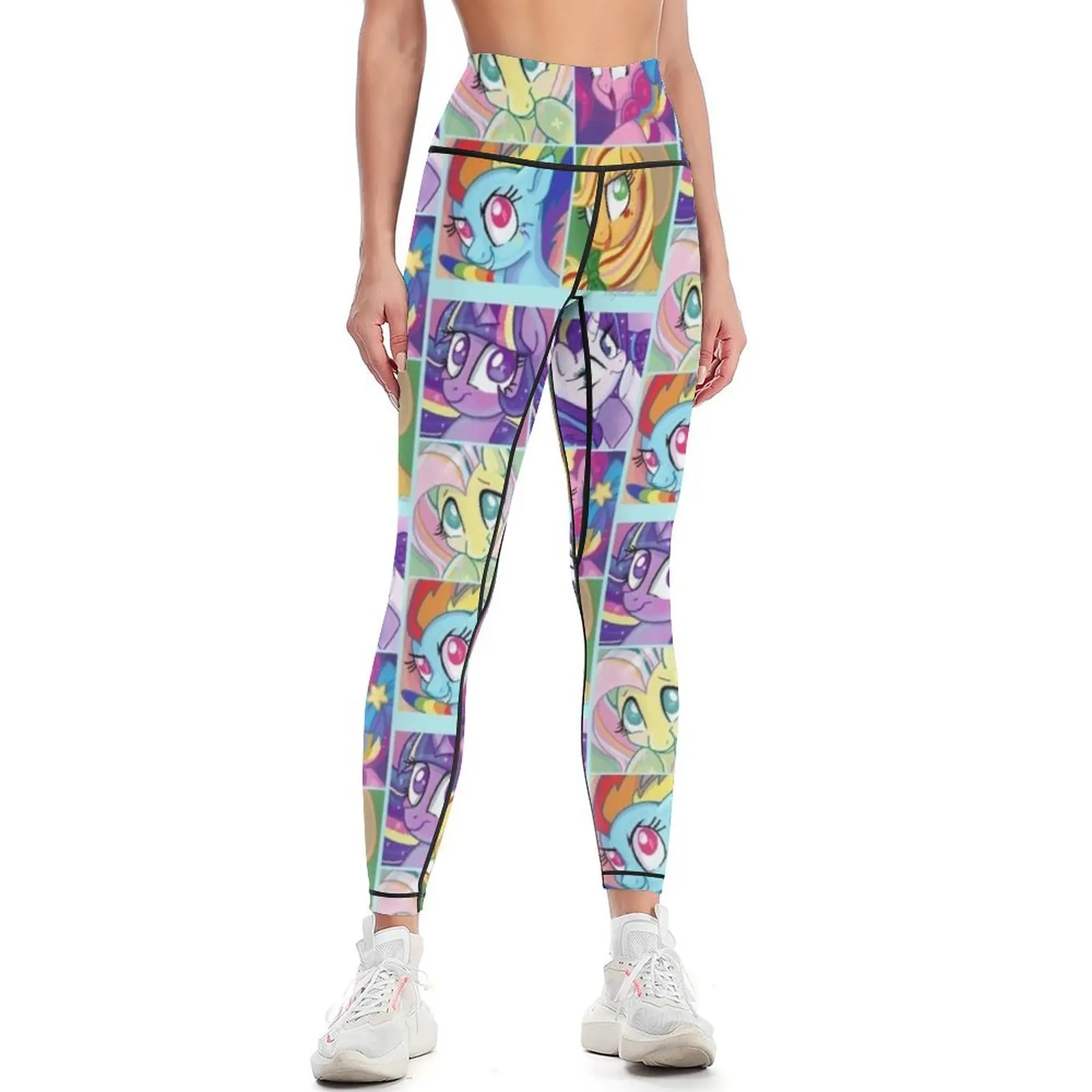 

Rainbow Power Ponies Leggings sport set gym pants Womens Leggings