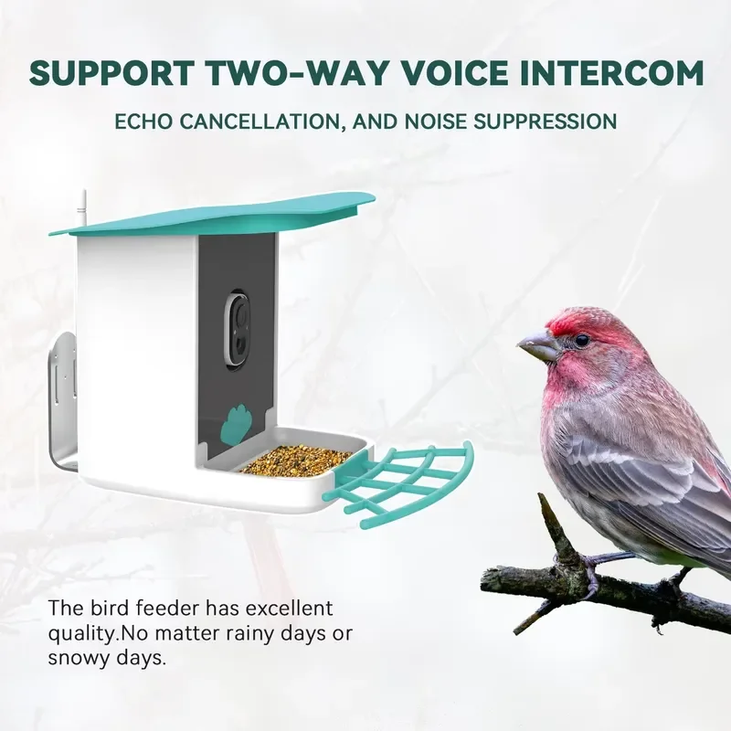 Automatic Pet Bird Water Feeder Dispenser Bottle Cup Plastic Drinking Device with Camera Monitor for Parrot Canary Cage