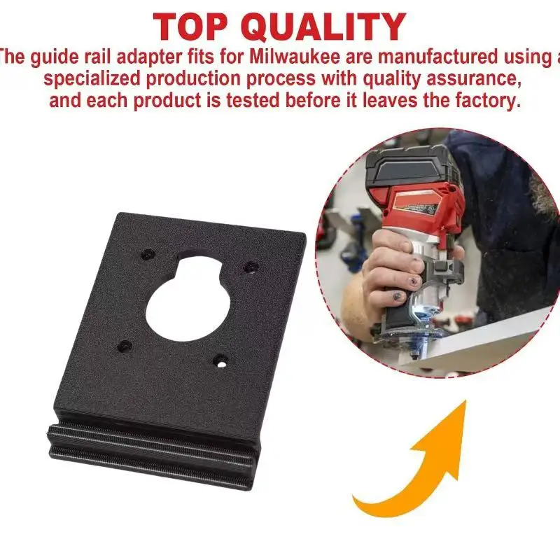 

Rail Adapter for Milwaukee Router, Compatible With Milwaukee M18 2723-20 Rail To Makita Festool Track Saw Guide Rail Adapter