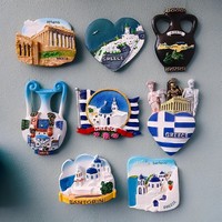 European Greek fridge magnets  refrigerator stickers magnetic stickers resin refrigerator stickers tourist attraction souvenirs