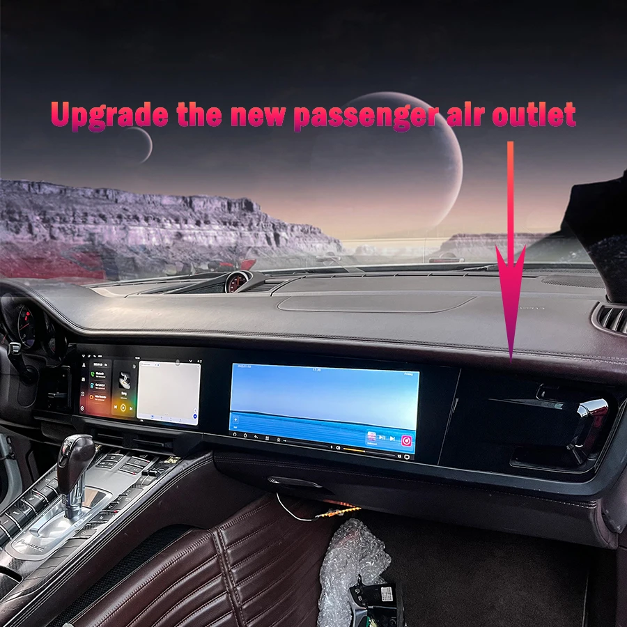 Reproductor de vídeo Multimedia de Radio de coche de pantalla Dual de 12,3 + 12,3 pulgadas para Porsche Panamera 2010-2016 navegación GPS Android Auto Carplay