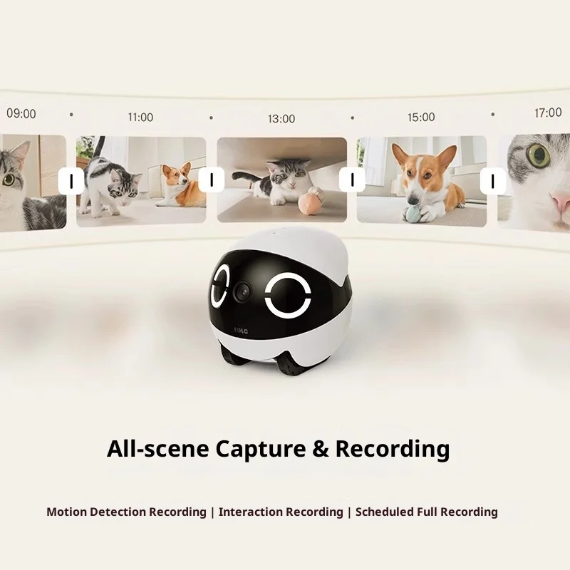 Enabot ROLA Mini Smart Robot Intelligent Mobile Camera Home Monitoring Wireless Indoor Pet Monitoring Robot Gifts view 5