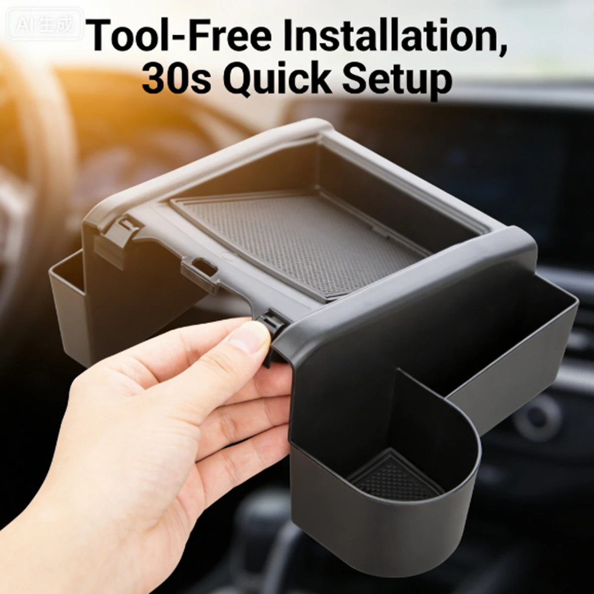 Car Center Console Storage Box Organizer Gear Shift Dashboard Tray Cup Holder for Suzuki Jimny 2019-2026 AT Interior Accessories