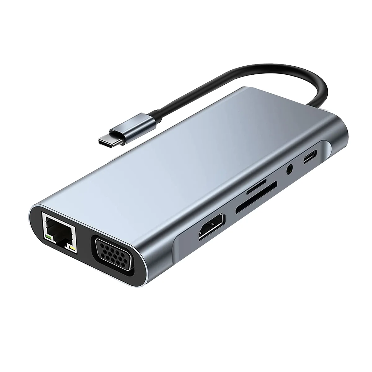 

Док-станция 11 в 1 с USB C HUB и 4K-совместимым, VGA, USB3.0