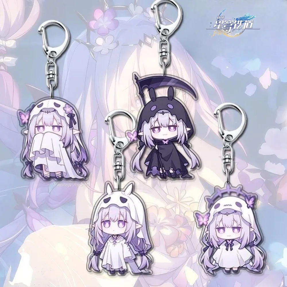 Honkai Star Rail Anime Merch Game Pendant Chibi Style Keychain Cute Backpack Bag Accessory for Fans Collectible Gift for Gamers