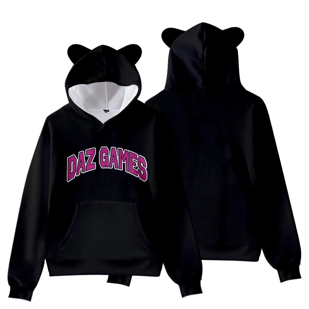 

Daz Games Cat Ear Hoodie Women Men Long Sleeve Sweatshirt Casual Cute Pullover Clothes