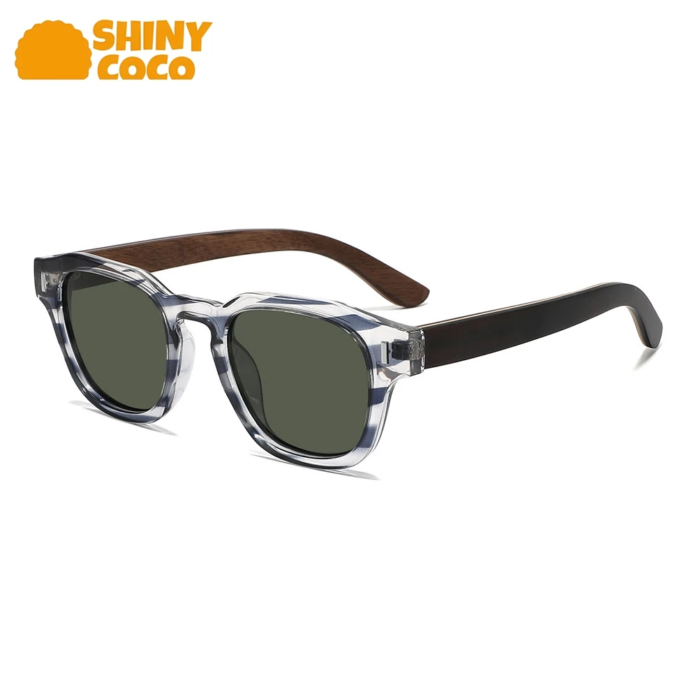 

ShinyCoCo Luxury Brand New European And American Wooden Laminated Polarized Sunglasses Sun Protection Bamboo And Wood Sunglasse