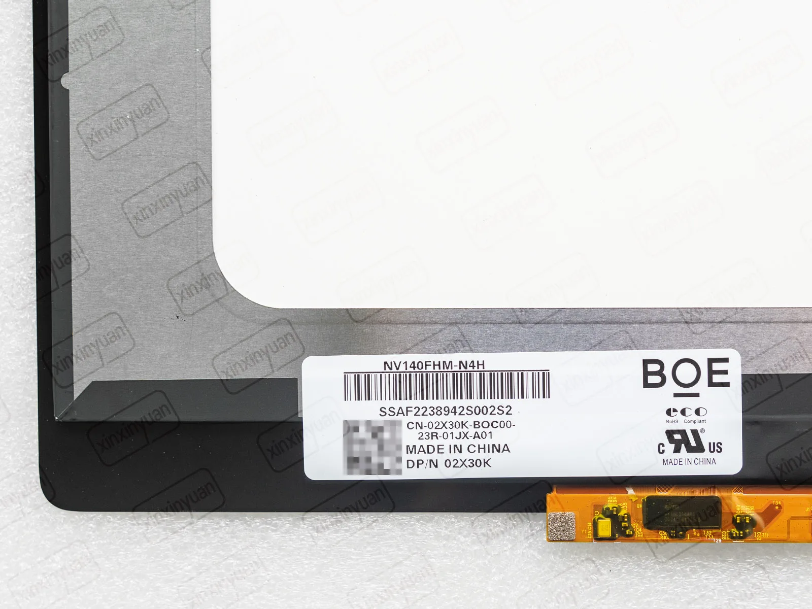 Imagem -04 - Laptop Lcd Touch Screen Digitizer Assembly Substituição do Painel de Exibição Dell Inspiron 14 5482 5485 5491 P93g P93g001 14.0 2in 1