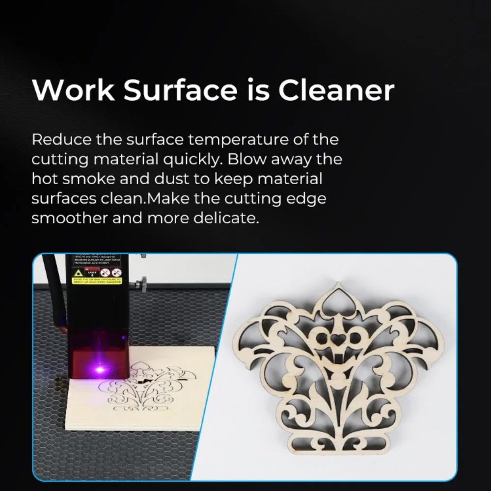Creality CR-Laser Falcon 10W Air Assist Kit Engraver Machine Upgrade Accessories Strong Airflow Reduce Soot Low Noise 4005010054 view 5