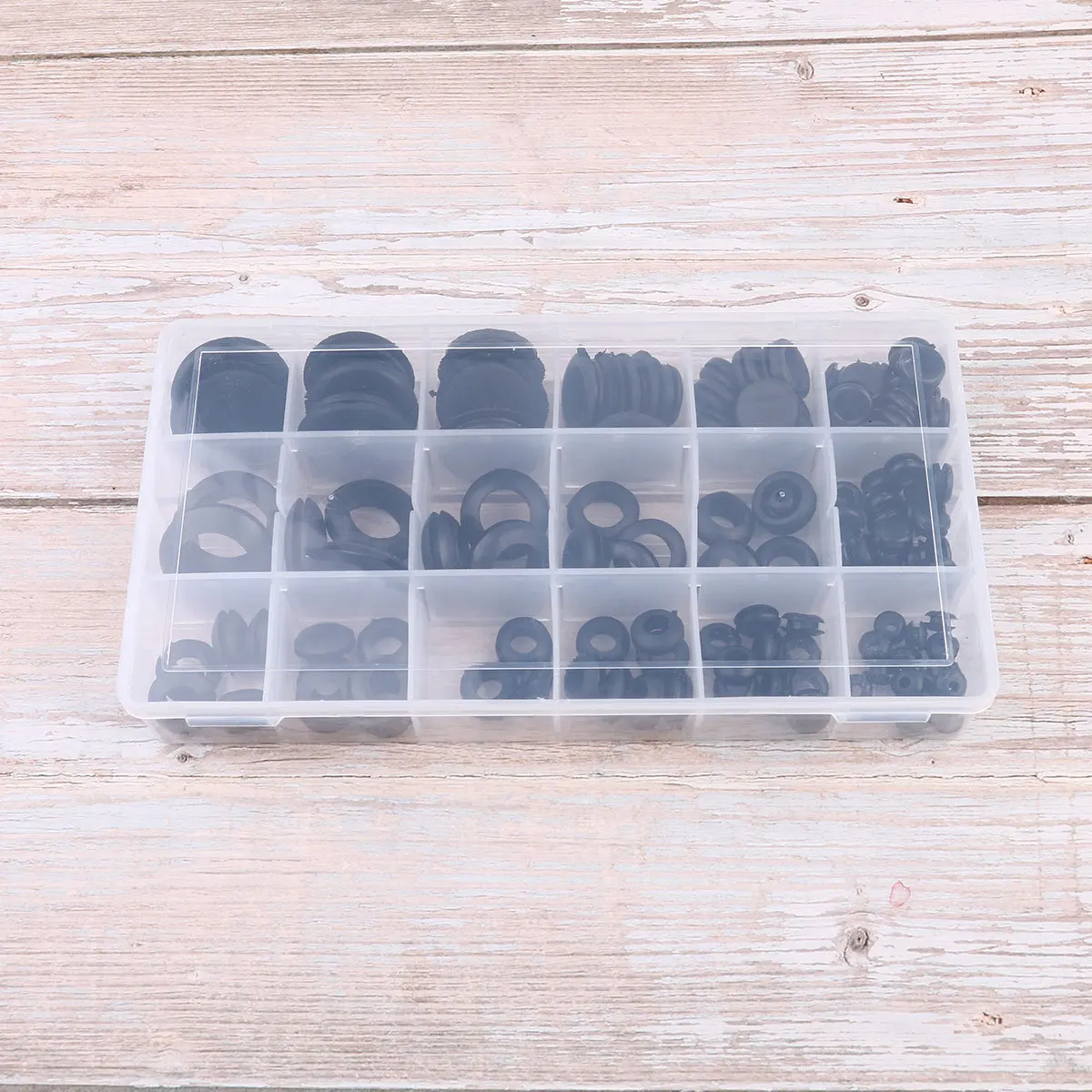 

125pcs Black Rubber Seal Ring Retaining Grommets Kit Heat Resistant Durable For Car Door Window Appliance Pump Gasket Sealer
