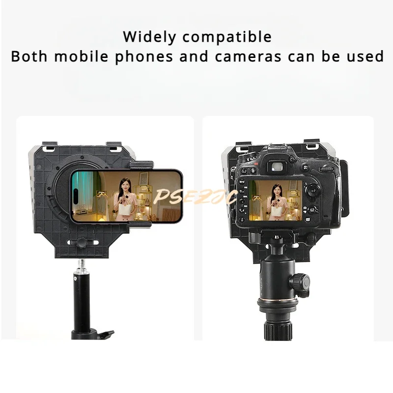 Teleprompter per streaming live Telecamera reflex mobile a grande schermo Teleprompter vocale portatile per piccola registrazione video specializzata