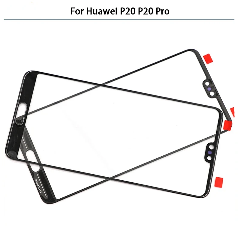 New For Huawei P20 P20 Pro Touch Screen LCD Front Outer Glass Panel Lens For Huawei P20Pro Touchscreen Glass Cover OCA Replace