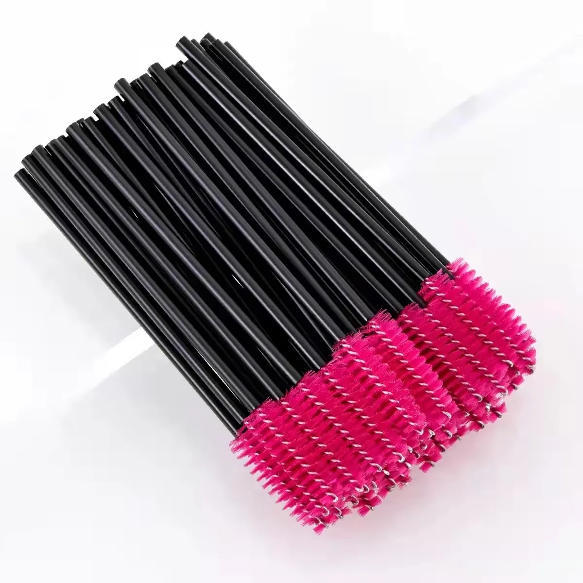 Wholesale 500pcs Disposable Eyebrow Eyelash Brushes Wands Eyelash Spoolies Applicator for Eyelash Extension Makeup Tool