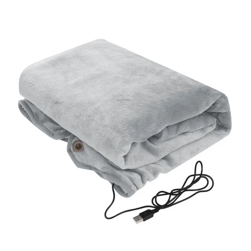 USB Electric Blanket Heated Shawl Throws Machine Washable Cozy Soft Flannel 5V/2A Safety Voltage Heated Blanket For car Travel