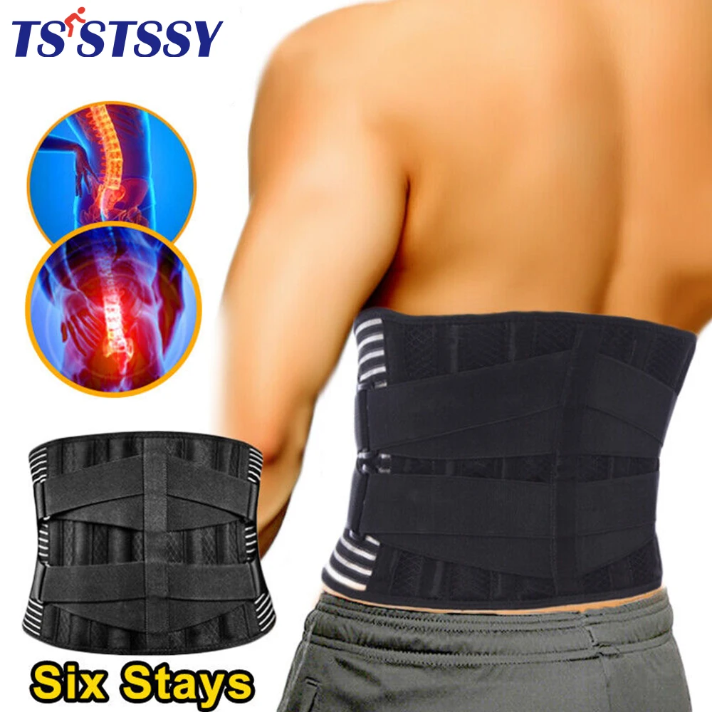 Back Brace Lumbar Support Belt, Lower Back Pain for Women Men Back Support Belt Dual for Herniated Disc Sciatica Heavy Lifting