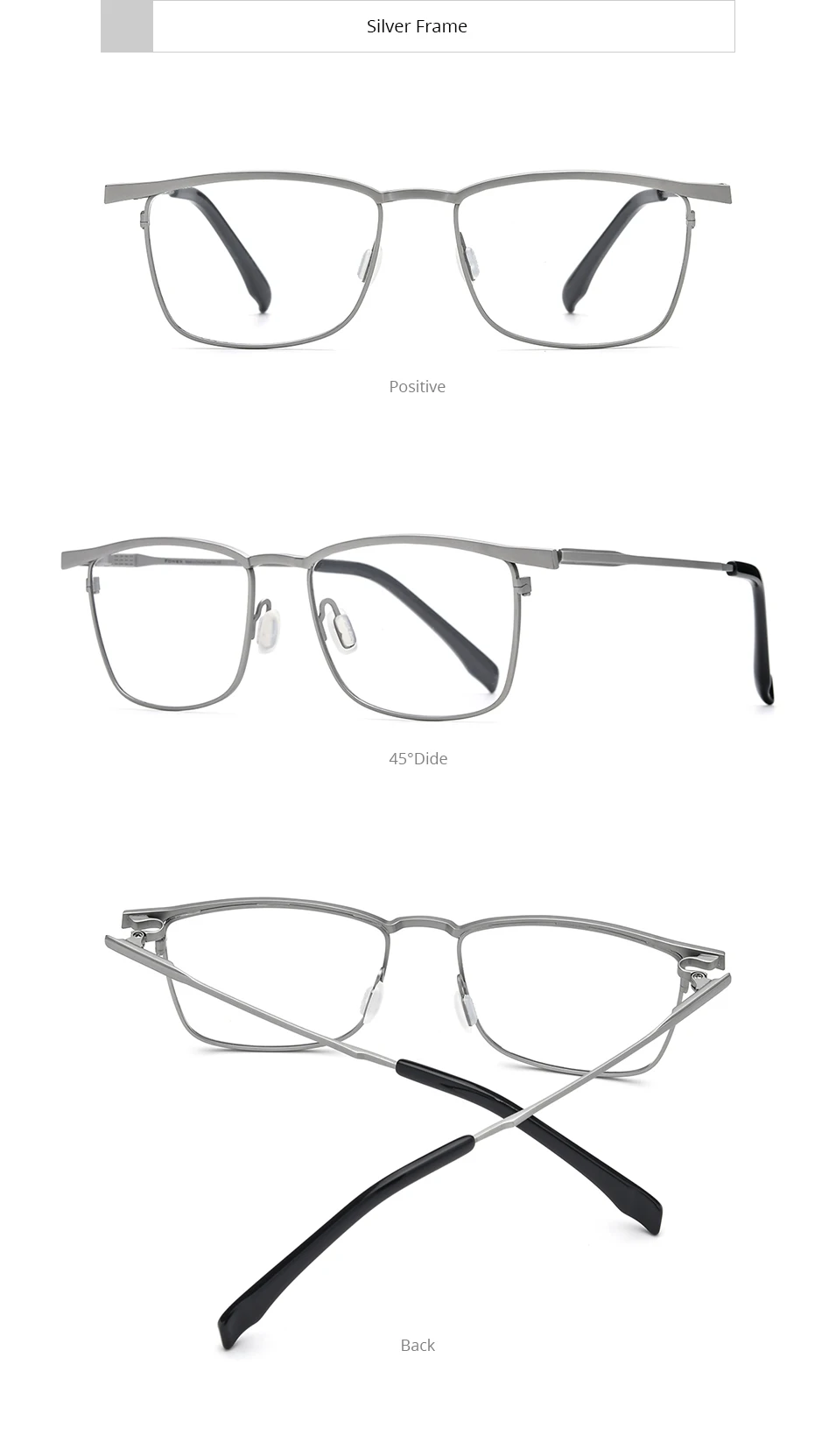 FONEX Titan-Brillengestell für Herren, Markendesign, quadratisch, ultraleicht, japanische, ultraleichte, hochwertige Brillen 85741 – Detail 10