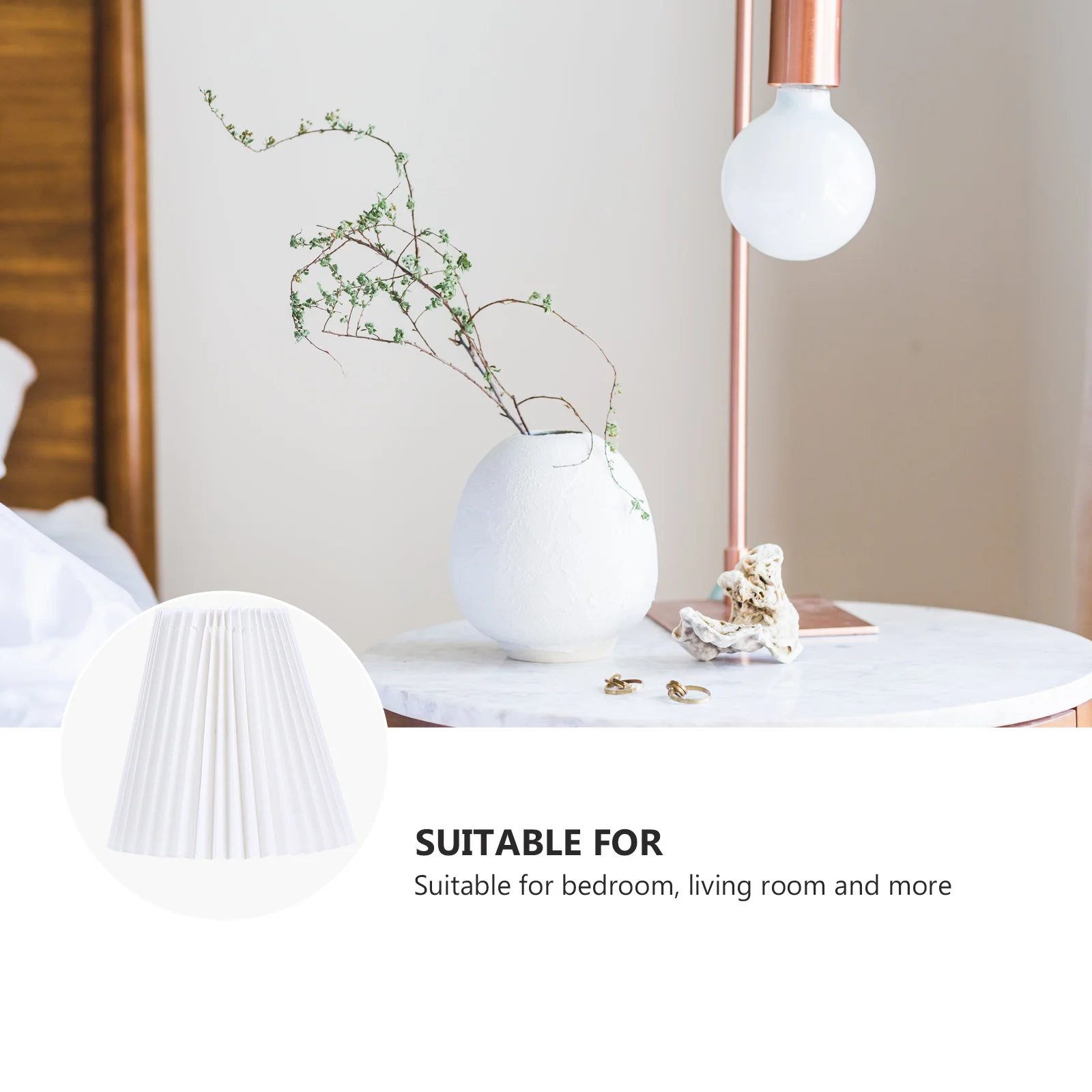 

Decorative Cloth Lampshade for Table Desk Ceiling Lamp Easy Guard Shield Creates Cozy Romantic Mood in Living Room