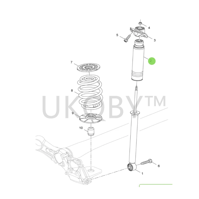 13251782 13251764 Suitable for Cr uz e Ex ce ll e Rear shock absorber and rear engine dust cover