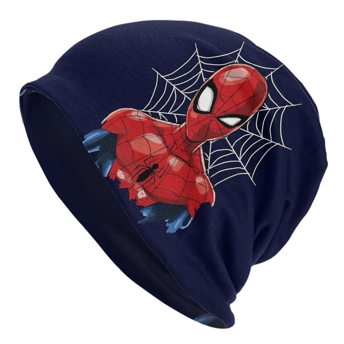 

The Spider Man Skullies Beanies Hats Summer Men Women Street Cap Warm Dual-use Bonnet
