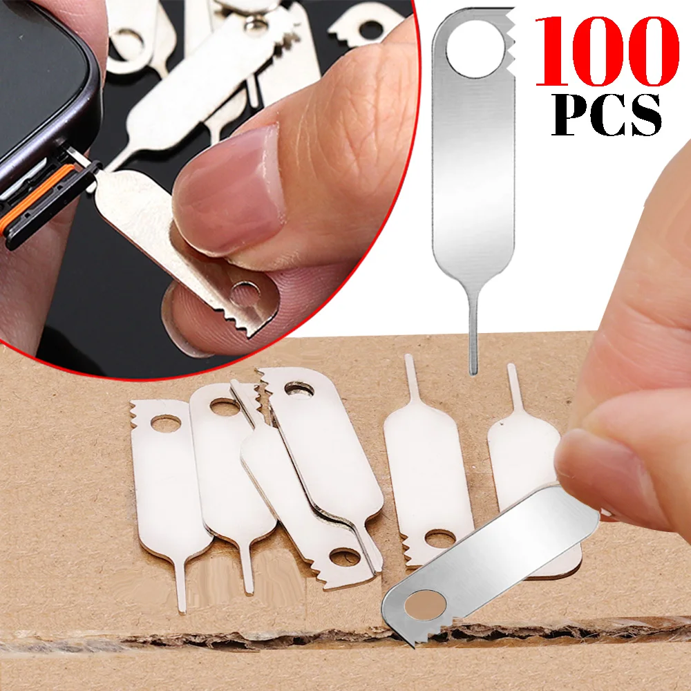 المعادن إخراج بطاقة Sim صينية متعددة أدوات معظم الهاتف المحمول فتح دبوس إبرة مفتاح أدوات آيفون 17 / سامسونج / آي باد للتسليم السريع #1